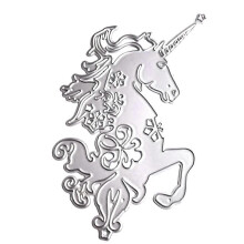 (As show, One size) Unicorn Horse Metal Cutting Die Cute Animal Horse Embossing Die Cuts Template for School Classroom Teachers Students Use