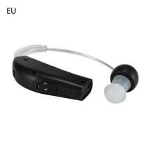 (European regulations, One size) Sound Audio Amplifier for Smart Noise Reduction Invisible Wireless Suitable for Elders Adults Deaf Hearing Aid Lightweig