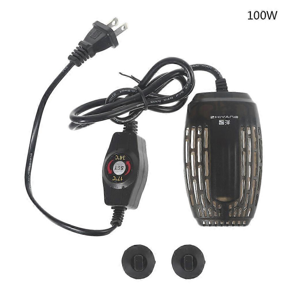 (50W, One size) Fish for Tank Aquarium Heater 110V Adjustable Temperature Submersible Thermostat Heater 17-34 Display F 25W/50W/75W/1