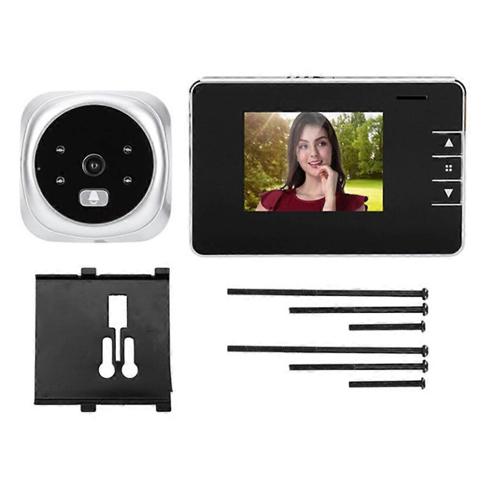 (As show, One size) Video Doorbell Security Camera Detection Night for Vision Two-Way Talk and Video Functions Supported 12 Kinds of Languag