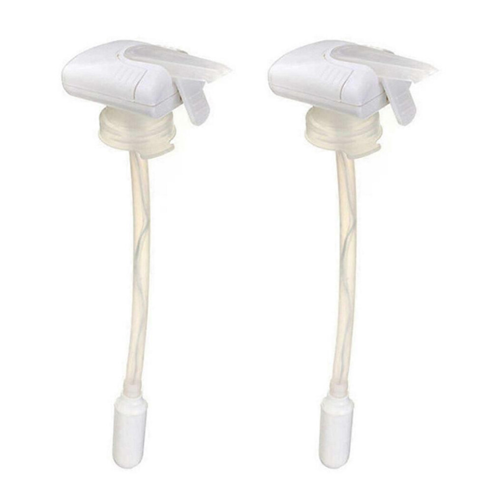 (As show, One size) Automatic Drink Dispenser 2 Pack Magic Electric Tap for Water Milk Juice Beer Spill Proof Spout Mulifunctonal Straw Milk Dispenser