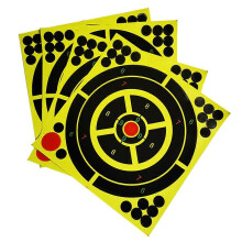 (As show, One size) 25Pcs Long&Short Range Shooting Self Adhesive Shooting Targets Stickers Outdoor Hunting Target Paintball Accessories
