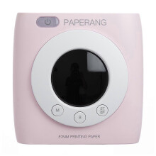 (As show, One size) Paperang p2s Mini Pocket Printer New HD300dpi BT-comptible 4.0 Phone Photo Connection Wireless Portable Thermal Printer Pink