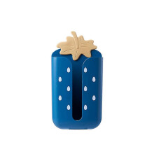 (Blue, One size) Tissue Box Wall Hanging Storage for Case Kitchen Napkin Paper Cylinder Bathroom Toilet Paper Organizer Household Supplies Blue