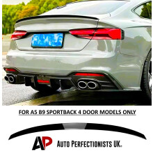 For Audi A5 S5 RS5 B9 Sportback Rear S5 Style Boot Spoiler Lip Wing 17+