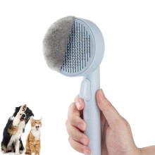 Pet Hair Cleaner Brush,Cat Grooming Brush with SelfCleaning Button,Pet Shedding Brush