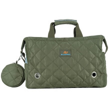 Small Dog Carrier Purse Cotton Dog Carrier with Safety Leash Tote Cat Carrier Pet Carrier Bag for Cat and Small Dog (Green)