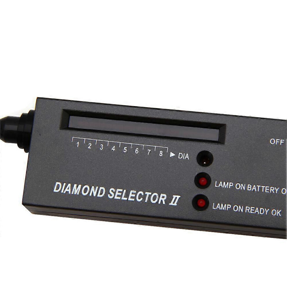 (As show, One size) Diamond Tester Pen High Accuracy Jewelry Diamond Tester Mini LED Lamp Professional Diamond Selector for Novice and Exper