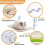 Cat Window Perch, Bed for Window, Cordless Foldable Cat Hammock with Metal Frame 2