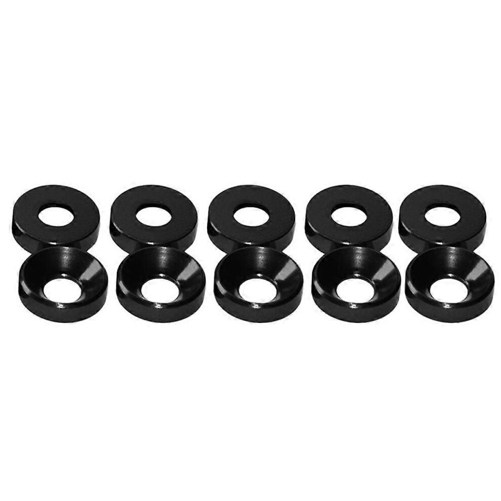 (As show, One size) New Aluminum Alloy M4 Anodized Countersunk for Head Bolt Washers Gasket  Black M4-image-OPC-PHYZ6X7-NEW