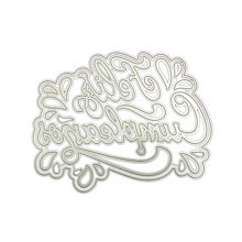 (As show, One size) for Creative Happy Birthday Die Cut Oval Letter Cutting Die Embossing Stencil for Scrapbook DIY Album Paper Card Art Cra