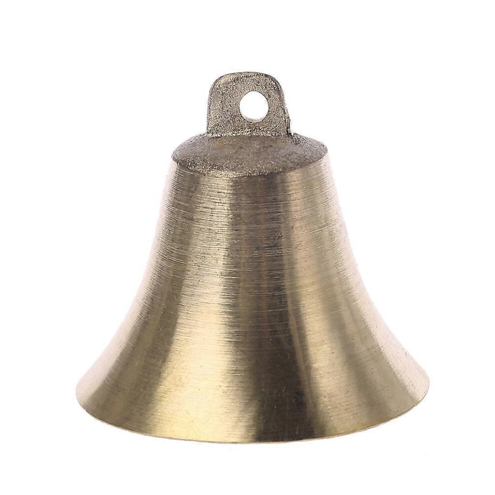 (As Show, One Size) Cow Horse Sheep Grazing Brass Bells For Farm Animals Horse Home Anti-Theft Accessories Yellow