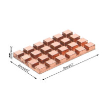 (As show, One size) Pure Copper MINI PCI-E interface Wireless Network Card Heat Sink 28mmX16mmX2mm
