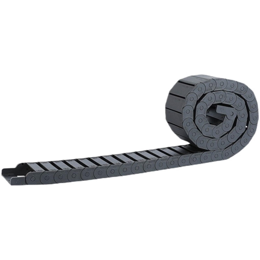 Semiclosed Black Cable Drag Chain 15X15 15X20 18X18 18X25 Transmission Cha Plastic Towline Wire Carrier Drag Chain(R38mm,18X25 Mm) 477169032904