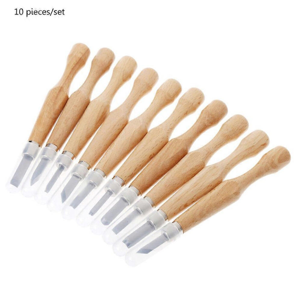 (10-piece set, One size) 5/6/8/10/12 Pcs Knife Woodcut DIY Tools Set For Wood Carving Hand Cutter Chisels