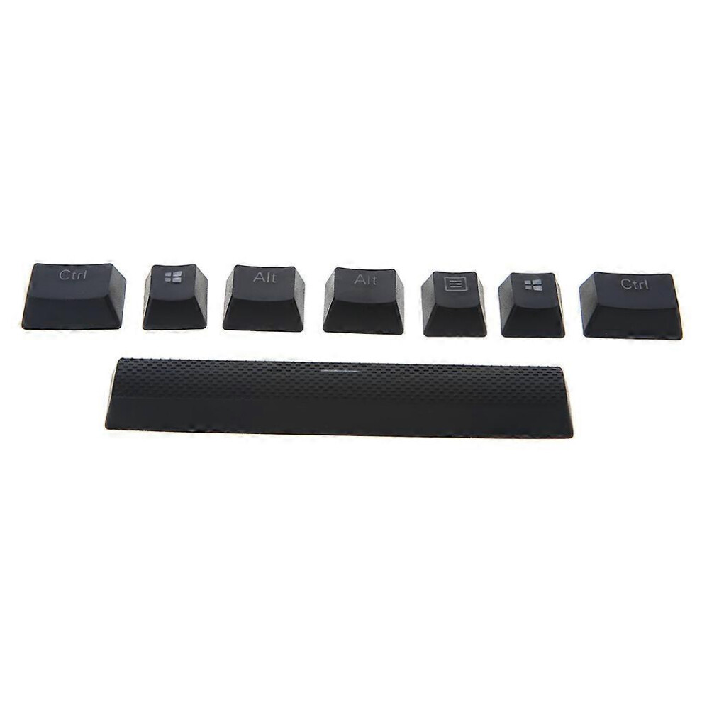 (As Show, One Size) Suitable For Corsair Strafe K65 K70 G710 Mechanical Keyboard Double Backlit Additions Keycaps Keyboard Replacement Parts Black 6933423608581