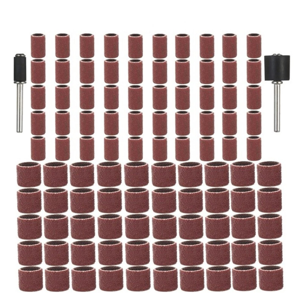 11Pcs/102Pcs Sanding Drums Sleeves Drum Sander Set 80 120 180 Grit Sanding Band Sanding Drum Kit For Electric Mini Angle Grinder Refï¼Nfm 477169034007