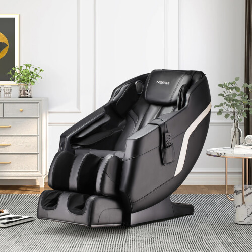 Living And Home Zero Gravity Faux Leather Massage Chair with Remote