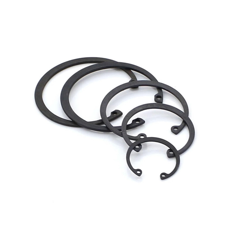 C Clips Retaining Ring For Hole Black 65 Manganese Steel Washer Internal Retaining Ring Shaft Circlip M6-M80(M45) M45 Black 477169035523