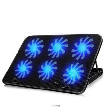 Laptop Cooling Pads Cooler Notebook Cooler Laptop Laptop Accessories Fan Stand (Color : Yellow) (Black)