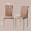 (Latte, 4 pcs) 4/6 PU Leather Dining Chairs Chrome Leg 7