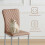 (Latte, 4 pcs) 4/6 PU Leather Dining Chairs Chrome Leg 10