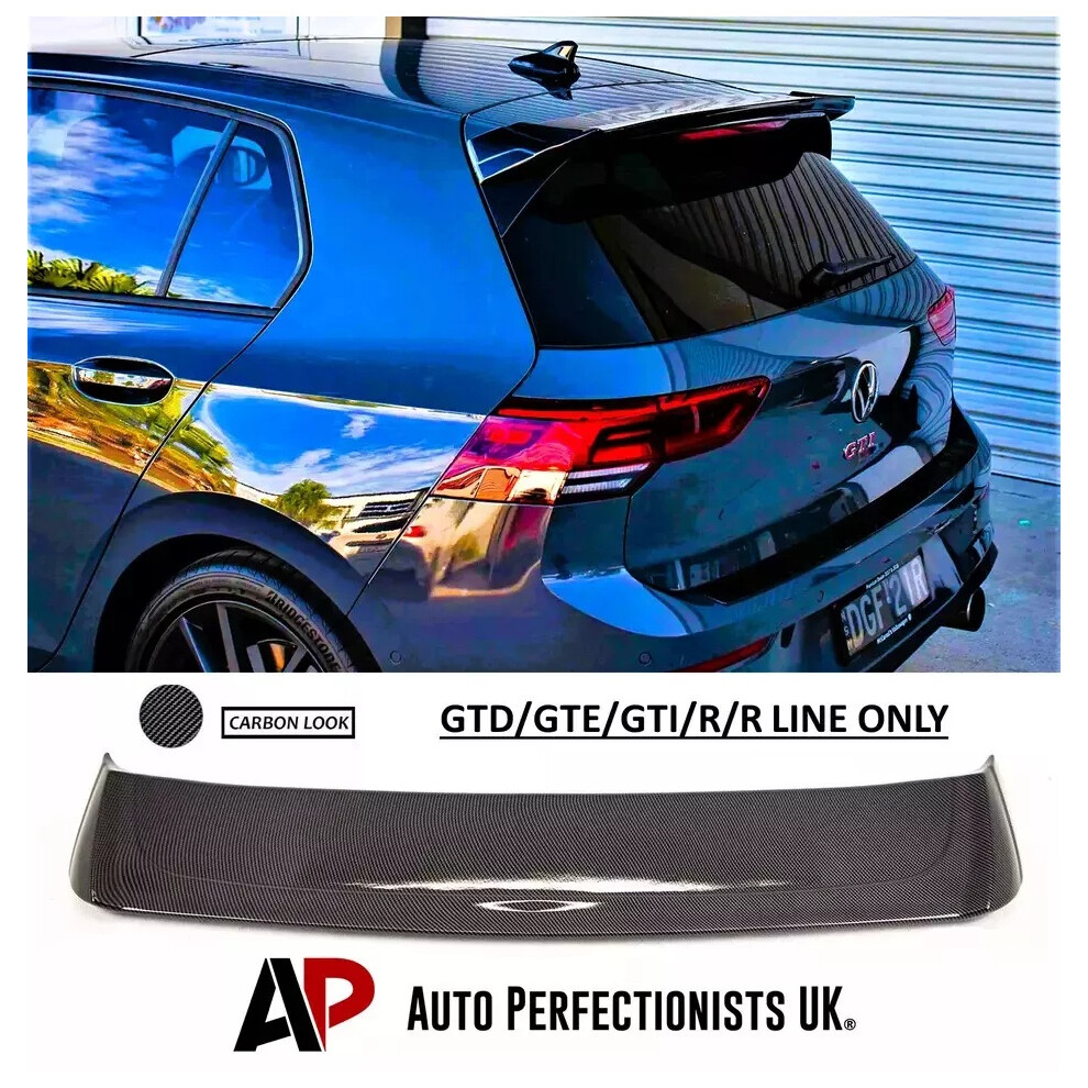 For Vw Golf Mk8 R Gti Gtd Os Style Rear Roof Spoiler Boot Wing Lip 5061072662607