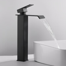 Black 304 Stainless Steel Basin Mixer Tap