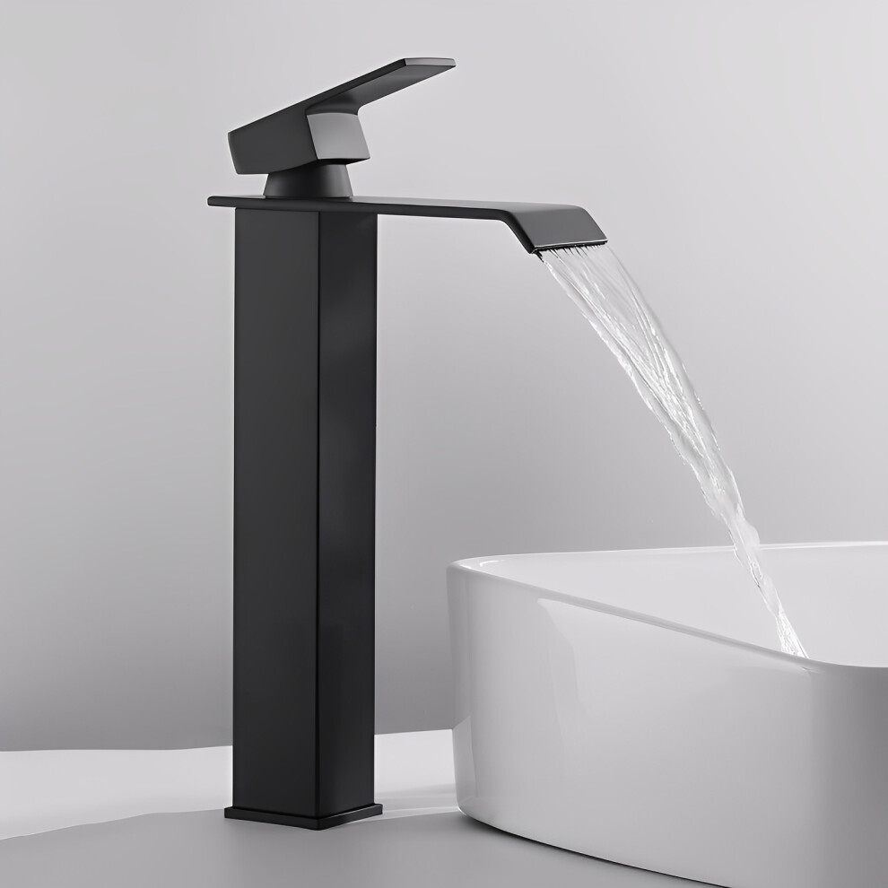 Black 304 Stainless Steel Basin Mixer Tap