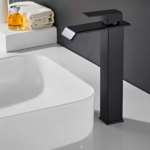 Living And Home Black 304 Stainless Steel Basin Mixer Tap 1