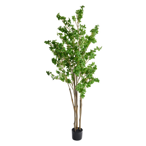 Living And Home 210cm H Artificial Enkianthus Tree Potted Plant Home Decoration