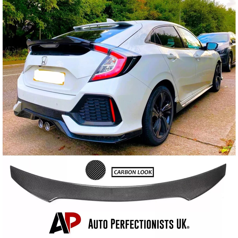 For Honda Civic Fk7 10Th Gen Fibre Boot Spoiler Lip Wing Type R 2016-20 5061072663062