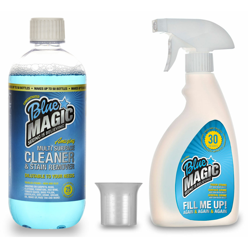 BLUE MAGIC 500ml multi surface cleaner + Mixer Bottle OFFICIAL