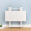 Living And Home (White) 90*90cm Foldable Dining Table 4