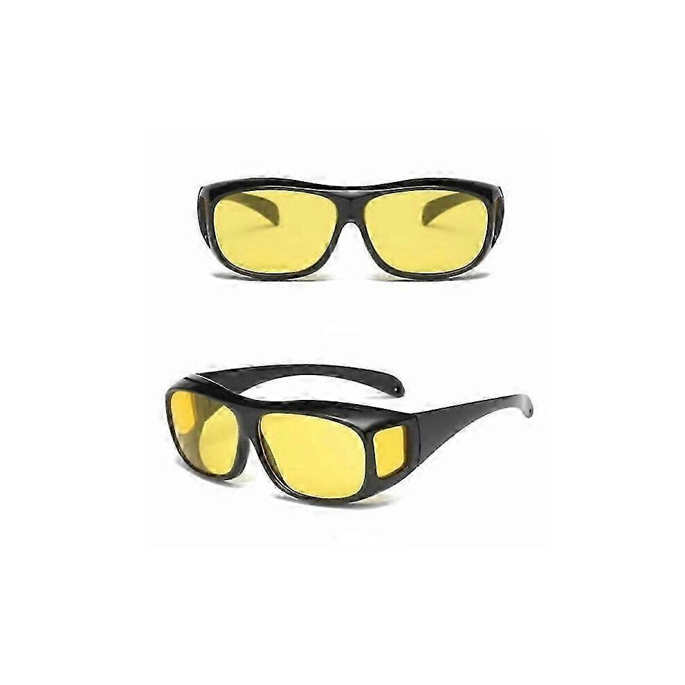 (As show, One size) Dark Glasses For Driving - Night Vision Glasses-yellow