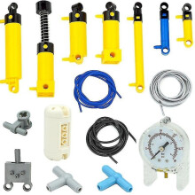 (99021) Moc Technical Parts Pneumatic Air Pump Bricks Small (6l) V2 With Reinforced Cylinder 19476 19482 19475 Compatible 8800 Blocks