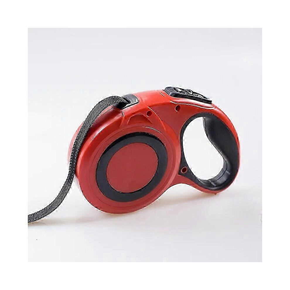 (Black With Box, 8M) 8m 40kg Automatic Retractable Dog Leash Long Strong Durable Reflective Nylon Rope For Medium Big Dogs Pet Outdoor Walking Leads