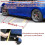 8x 2.2m Universal Glossy Black Side Skirt Extension Rocker Splitters Diffuser Winglet For 3