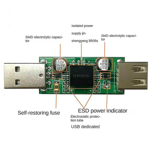 Adum3160 Usb Isolator Module Usb To Usb Voltage Isolator Module Support 12mbps,used To Isolate Nois 2