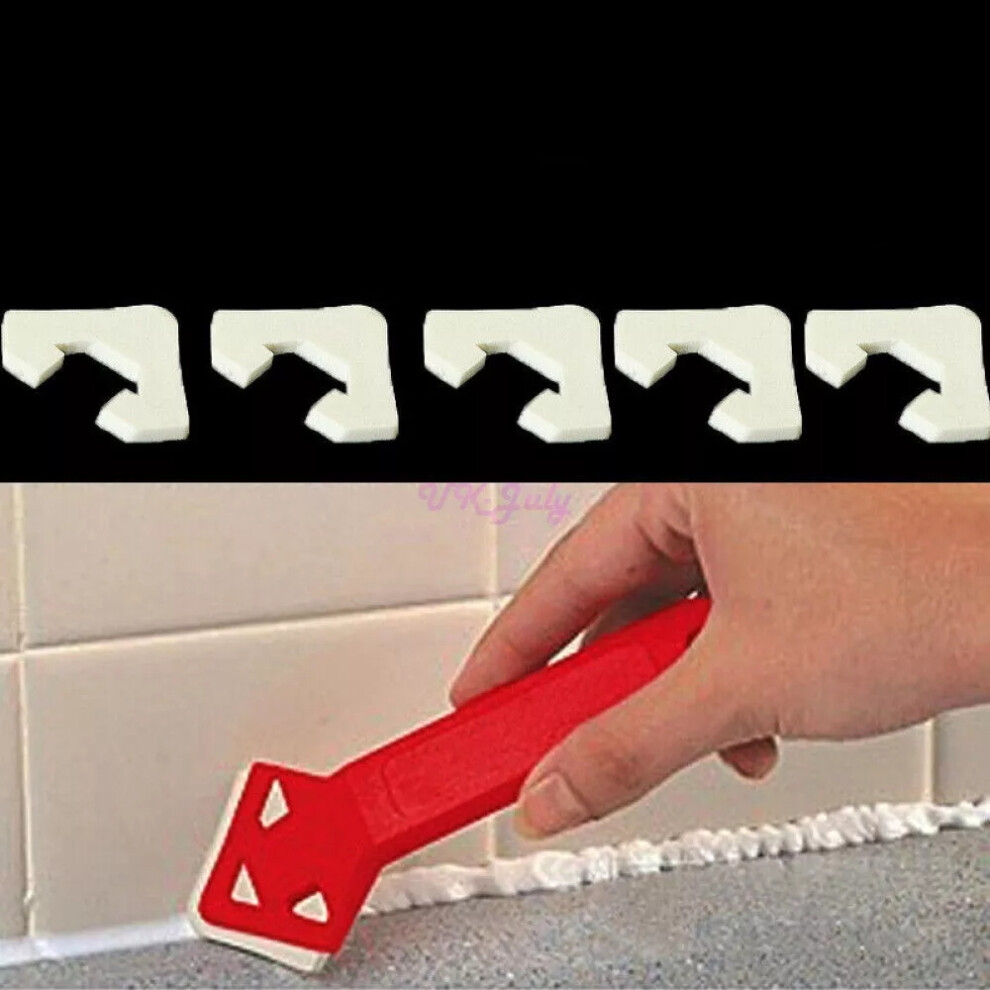 (Red Decoration Remove Excess Glue) 3 In 1 Silicone Sealant Remover Tool Kit Set Scraper Caulking Mould Removal 6963793997688