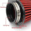1pcs Universal Round Tapered Car Motorcycle Air Filter 51mm 2 Inch Intake Filter-red 5