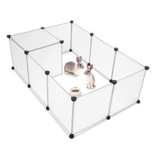 Large Plastic Pet Playpen  Foldable Yard Fence  Indoor and Outdoor Small Animal Cage