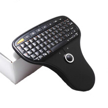(As show, One size) N5901 Mini 1000DPI 70-Key Handheld Wireless Keyboard Build-in 0.75 Inch Trackball Great Performance