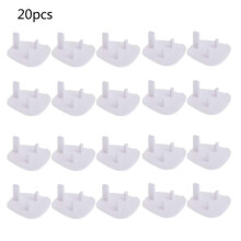 (As show, One size) 20 x UK Power Plug Socket Cover Socket Protector Baby Proof Child Safety Protector Guard Mains Electrical