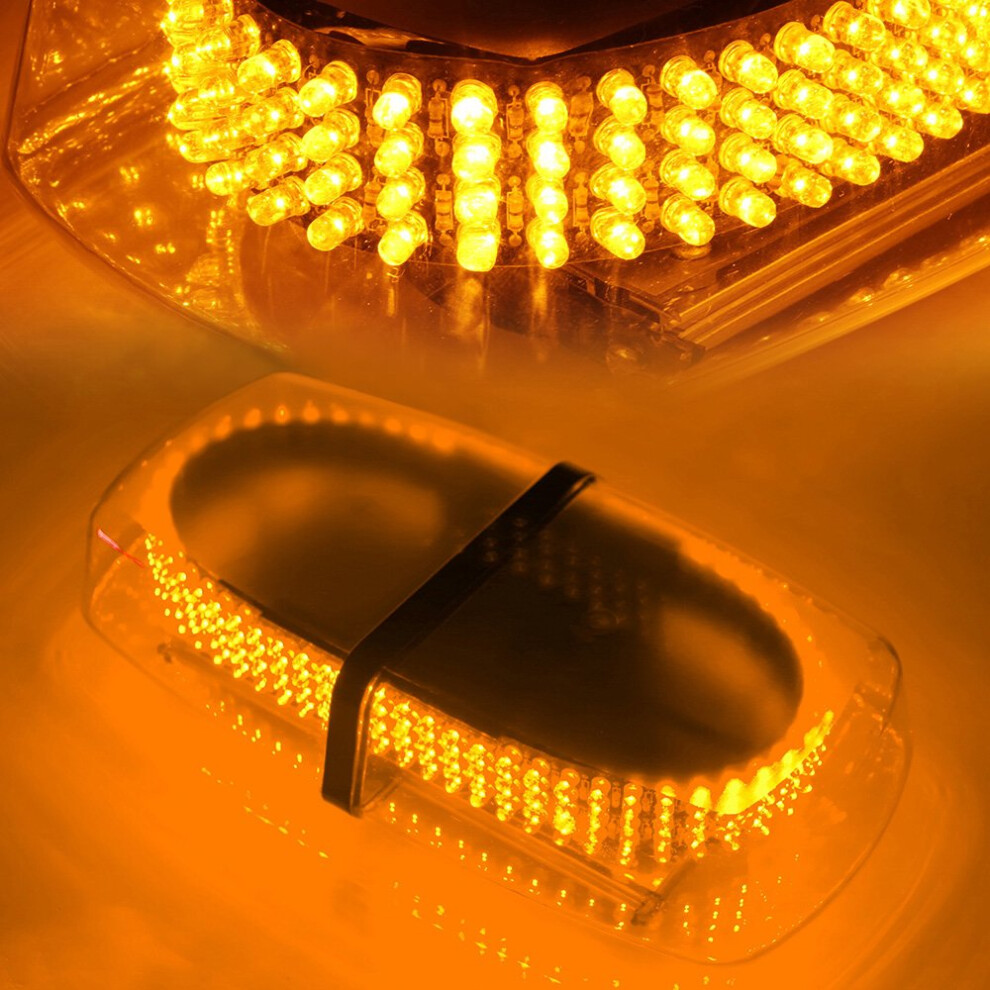 240 Led Emergency Hazard Warning Mini Beacon Bar W/Magnetic Base For Law Truck Car Enforcement Snowplow Safety Strobe Lights Amber/Yellow/Light 477169037428