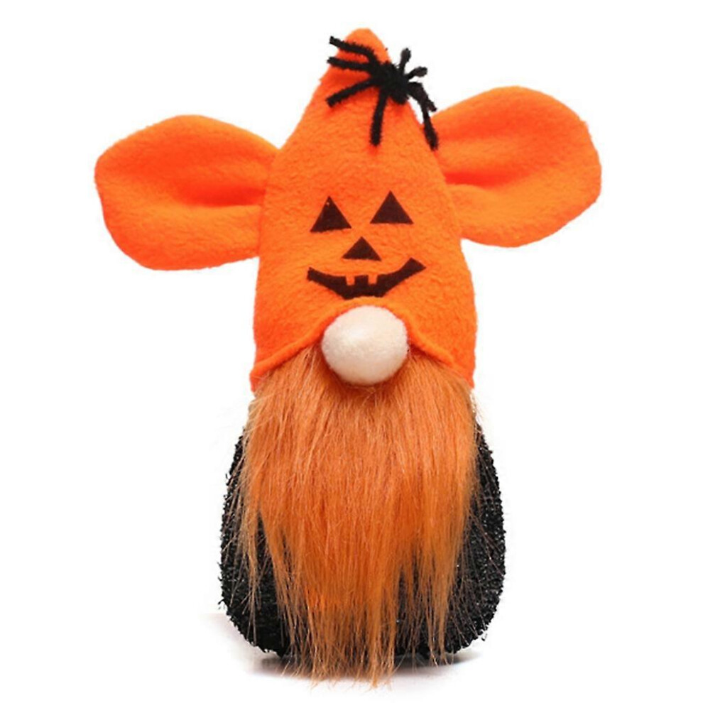 (Beard, One Size) Halloween Gnome With Led Handmade Dwarf Plush For Doll Ear Spider Scandina Light
