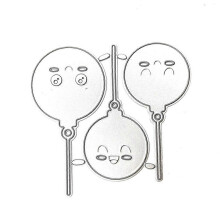 (As show, One size) Balloons Metal Cutting Dies Stencil DIY Scrapbooking Album Paper Card Template Mold Embossing Decoration