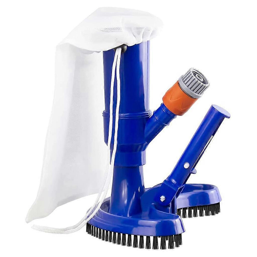 (As show, One size) Pool Jet Vacuum Underwater Vacuum for Head with Brush and Mesh Bag Vacuum Cleaner for Above Ground Pool Inground Pool
