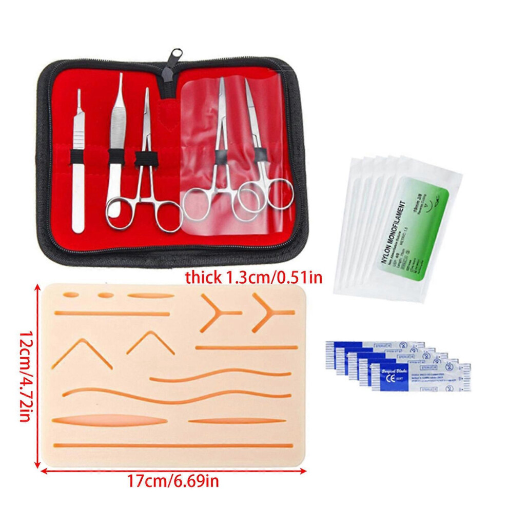 (Multiple wound model 2, One size) Professional Suture Practice Kit 7 Pack Multi-purpose Surgically Suturing Tool Kit Demonstration and Education Use