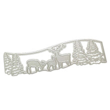 (As show, One size) Christmas Elk Metal Cutting Dies Stencil DIY Scrapbooking Album Paper Card Template Mold Embossing Craft Decoration